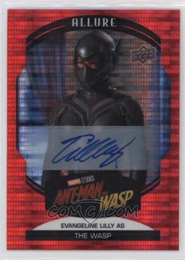 2022 Upper Deck Marvel Allure - [Base] - Red Auto #86 - Evangeline Lilly as The Wasp