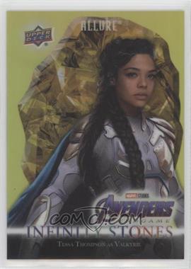 2022 Upper Deck Marvel Allure - Infinity Stones - Gold Mind Stone #IS-19 - Tessa Thompson as Valkyrie /99