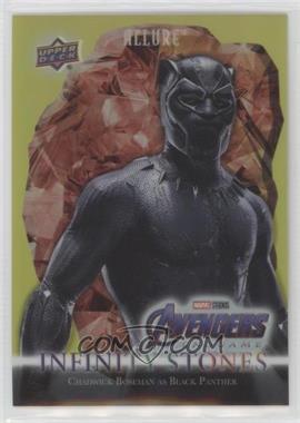 2022 Upper Deck Marvel Allure - Infinity Stones - Gold Reality Stone #IS-11 - Chadwick Boseman as Black Panther /99