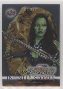 2022 Upper Deck Marvel Allure - Infinity Stones - Mind Stone #IS-4 - Zoe Saldana as Gamora /299