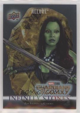 2022 Upper Deck Marvel Allure - Infinity Stones - Mind Stone #IS-4 - Zoe Saldana as Gamora /299