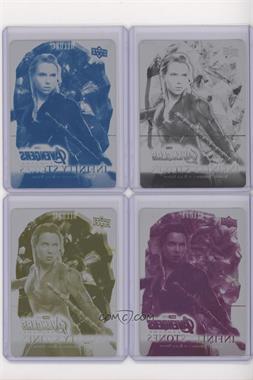 2022 Upper Deck Marvel Allure - Infinity Stones - Printing Plate Set Soul Stone Achievement #IS-3 - Scarlett Johansson as Black Widow /1