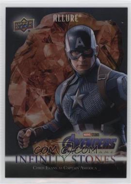 2022 Upper Deck Marvel Allure - Infinity Stones - Reality Stone #IS-12 - Chris Evans as Captain America /299