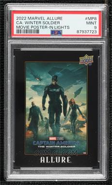 2022 Upper Deck Marvel Allure - Movie Posters - In Lights #MP-8 - Captain America: The Winter Soldier /99 [PSA 9 MINT]