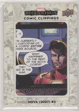 2022 Upper Deck Marvel Beginnings Vol. 2 Series 1 - Comic Clippings #CC-NVA2 - Nova #2 /35