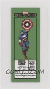 2022 Upper Deck Marvel Beginnings Vol. 2 Series 1 - Corner Box Achievements #CB100 - Captain America