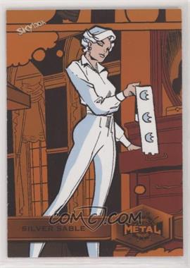 2022 Upper Deck Marvel Metal Universe Spider-Man - [Base] - Orange Light FX #181 - High Series - Silver Sable /25