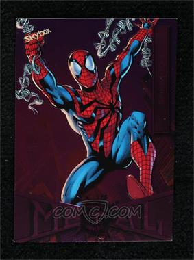 2022 Upper Deck Marvel Metal Universe Spider-Man - [Base] - Pink Light FX #64 - Spider-Man /75