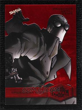 2022 Upper Deck Marvel Metal Universe Spider-Man - [Base] - Precious Metal Gems Red #185 - High Series - Spider-Man Noir /100