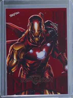 2022 Upper Deck Marvel Metal Universe Spider-Man - [Base] - Precious Metal Gems Red #36 - Iron Man /100