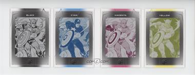 2022 Upper Deck Marvel Metal Universe Spider-Man - [Base] - Printing Plate Booklet Achievements #SM-116 - High Series - Captain America /1