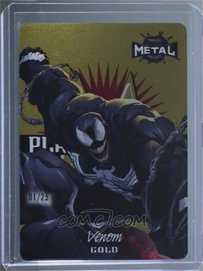 2022 Upper Deck Marvel Metal Universe Spider-Man - Planet Metal - Gold #16 OF 20 PM - Venom /25