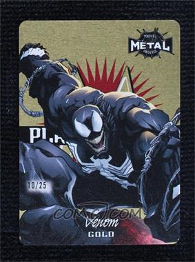 2022 Upper Deck Marvel Metal Universe Spider-Man - Planet Metal - Gold #16 OF 20 PM - Venom /25