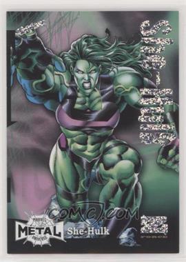 2022 Upper Deck Marvel Metal Universe Spider-Man - Z-Force - Rave #Z-36 - She-Hulk /100