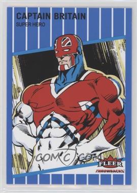 2023 Fleer Throwbacks '89 Marvel Edition - [Base] - Blue #30 - Captain Britain /25