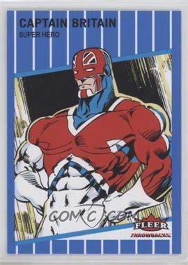 2023 Fleer Throwbacks '89 Marvel Edition - [Base] - Blue #30 - Captain Britain /25