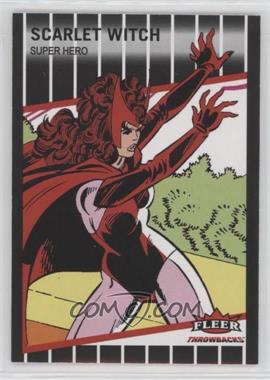 2023 Fleer Throwbacks '89 Marvel Edition - [Base] - Glossy Black #9 - Scarlet Witch