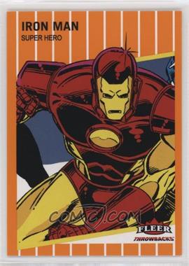 2023 Fleer Throwbacks '89 Marvel Edition - [Base] - Orange #8 - Iron Man /489