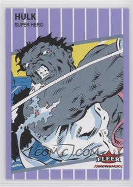 2023 Fleer Throwbacks '89 Marvel Edition - [Base] - Purple #23 - Hulk /5