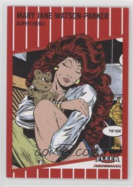 2023 Fleer Throwbacks '89 Marvel Edition - [Base] - Red #13 - Mary Jane Watson-Parker