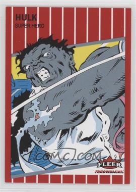 2023 Fleer Throwbacks '89 Marvel Edition - [Base] - Red #23 - Hulk