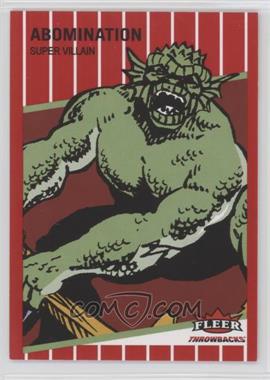 2023 Fleer Throwbacks '89 Marvel Edition - [Base] - Red #25 - Abomination
