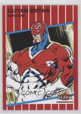 2023 Fleer Throwbacks '89 Marvel Edition - [Base] - Red #30 - Captain Britain