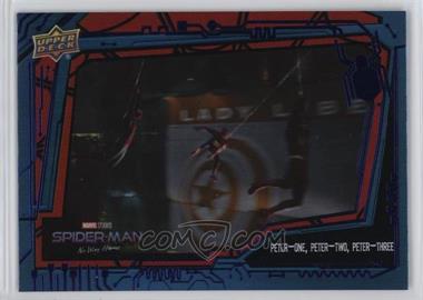 2023 Marvel Studios' Spider-Man No Way Home - [Base] - Blue Foil #28 - Peter-One, Peter-Two, Peter-Three
