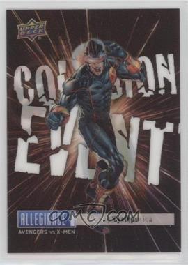 2023 Upper Deck Allegiance Avengers vs X-Men - Collision Event Lenticulars #CE3 - Cyclops vs. Captain America