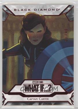 2023 Upper Deck Marvel What If...? - Black Diamond - Red Foil #BD15 - Captain Carter /49