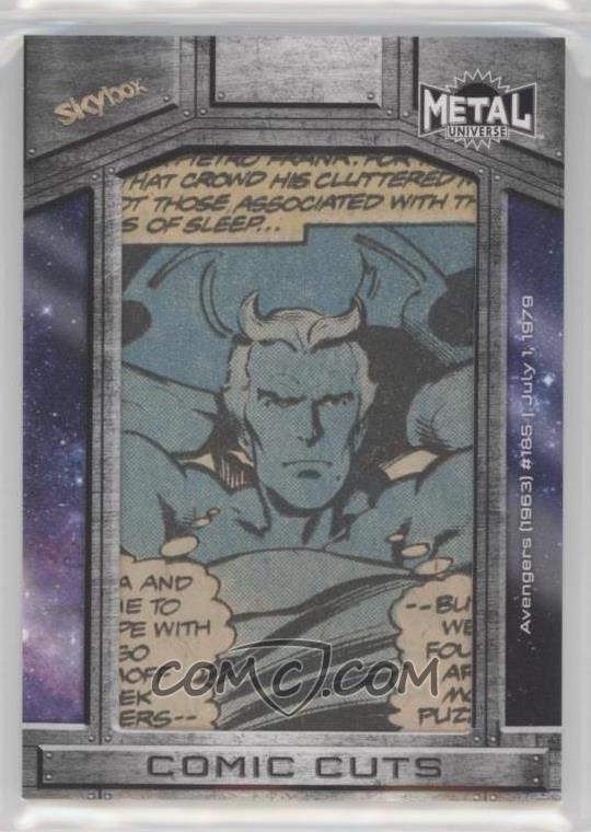Auction 2025 Skybox Marvel Metal Universe Avengers Comic Cuts CC