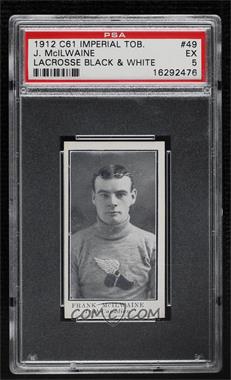 1912 Imperial Tobacco Lacrosse Series - C61 [Base] #49 - J. McIlwaine [PSA 5 EX]