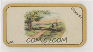 1926 Carreras The Black Cat Greyhound Racing Game - Tobacco [Base] - Narrow #22 - Obstacle