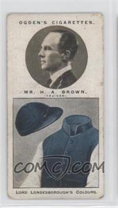 1927 Ogden's Steeplechase Trainers and Owners' Colours - Tobacco [Base] #12 - Mr. H.A. Brown (Lord Londesborough's Colours) [Good to VG‑EX]