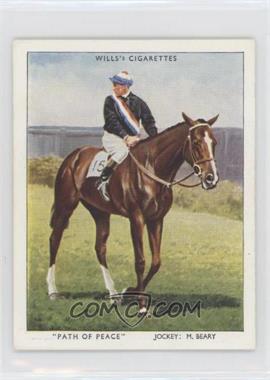 1938 W.D. & H.O. Wills Racehorses & Jockeys, 1938 - Tobacco [Base] #20 - "Path of Peace"