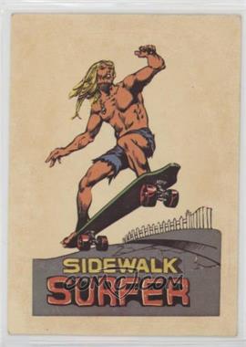 1976 Donruss Skateboard Stickers - [Base] #_SISU - Sidewalk Surfer [Good to VG‑EX]