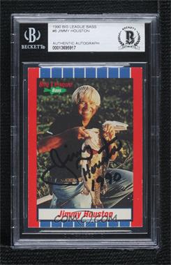 1990 Big League Bass - [Base] #8 - Jimmy Houston [BAS BGS Authentic]