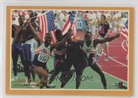 USA Men's 4x100 Relay Team (Michael Marsh, Dennis Mitchell, Carl Lewis, Leroy B…