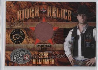 2009 Press Pass 8 Seconds - Rider Relics - Gold #RR-SW1 - Sean Willingham /99