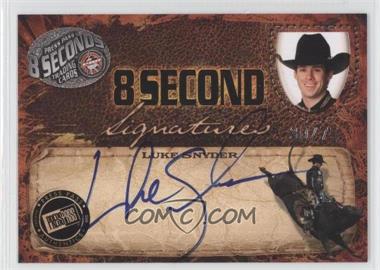 2009 Press Pass 8 Seconds - Signatures - Blue Ink #_LUSN - Luke Snyder /75