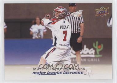 2010 Upper Deck Major League Lacrosse - [Base] #8 - Matt Poskay