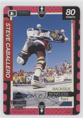 2011 Superheat Skateboarding Series Trading Card Game - [Base] #154 - Legends - Steve Caballero (Backside Boneless 1984)