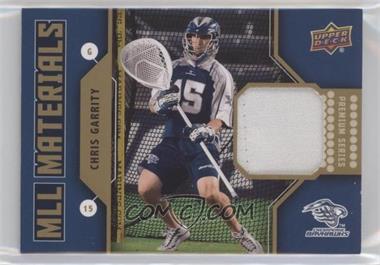 2011 Upper Deck Major League Lacrosse - MLL Materials - Premium Series #M-CG - Chris Garrity