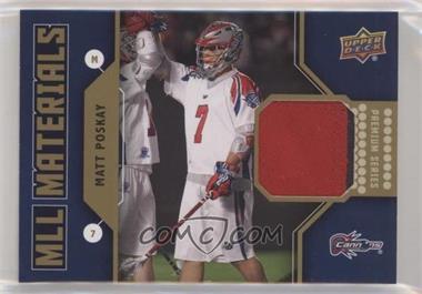 2011 Upper Deck Major League Lacrosse - MLL Materials - Premium Series #M-MP - Matt Poskay