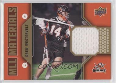 2011 Upper Deck Major League Lacrosse - MLL Materials #M-DW - Drew Westervelt [EX to NM]