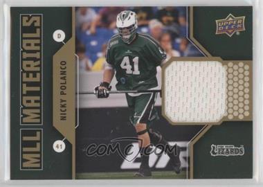 2011 Upper Deck Major League Lacrosse - MLL Materials #M-NP - Nicky Polanco