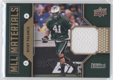 2011 Upper Deck Major League Lacrosse - MLL Materials #M-NP - Nicky Polanco