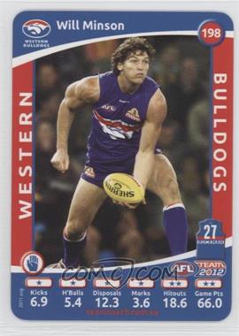2012 TeamCoach AFL - [Base] #198 - Will Minson