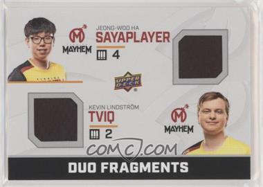 2019 Upper Deck Overwatch League - Duo Fragments #DF-JK - sayaplayer, TviQ