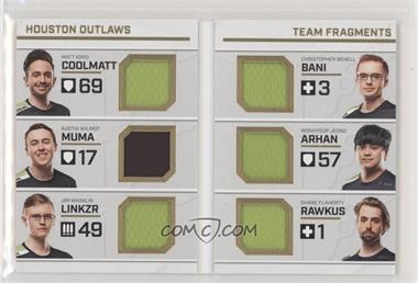 2019 Upper Deck Overwatch League - Team Fragments Booklet #TFB-4 - coolmatt, Muma, LiNkzr, Bani, ArHaN, Rawkus /40